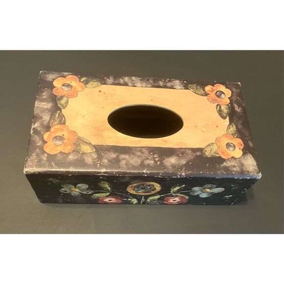 Bobs Boxes Folk Art Tissue Box - Picture 1 of 8